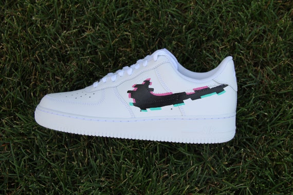 glitch air force ones