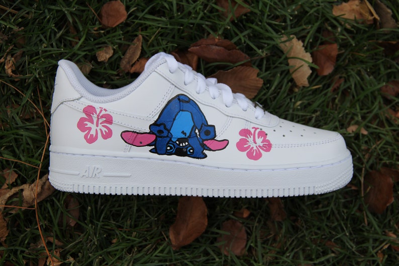 Custom Air Force 1 stitch // Leo & Stitch Custom - Etsy