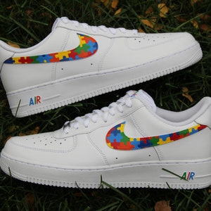 Custom Air Force 1 "Autism Awareness"