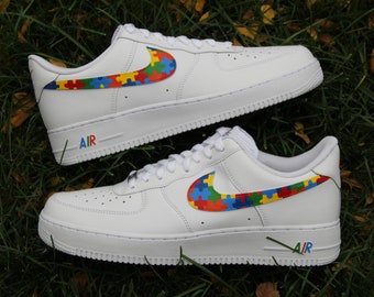 Custom Air Force 1 "Autism Awareness"