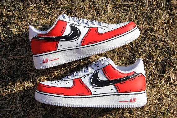Buy Custom Air Force 1 red Cartoon // Cartoon Effect Online in India - Etsy Buy Custom Air Force 1 red Cartoon // Cartoon Effect Online in India - Etsy