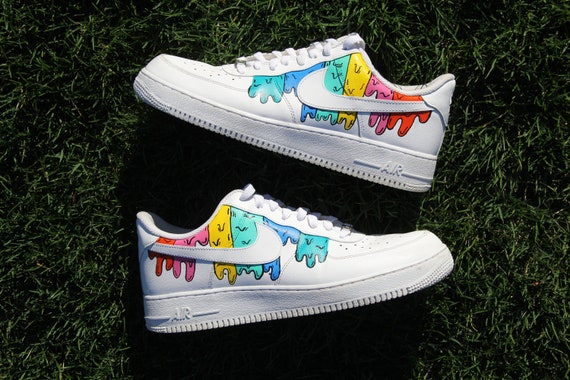 custom air force 1 supreme drip  Nike shoes air force, Nike shoes women  fashion, Nike air shoes