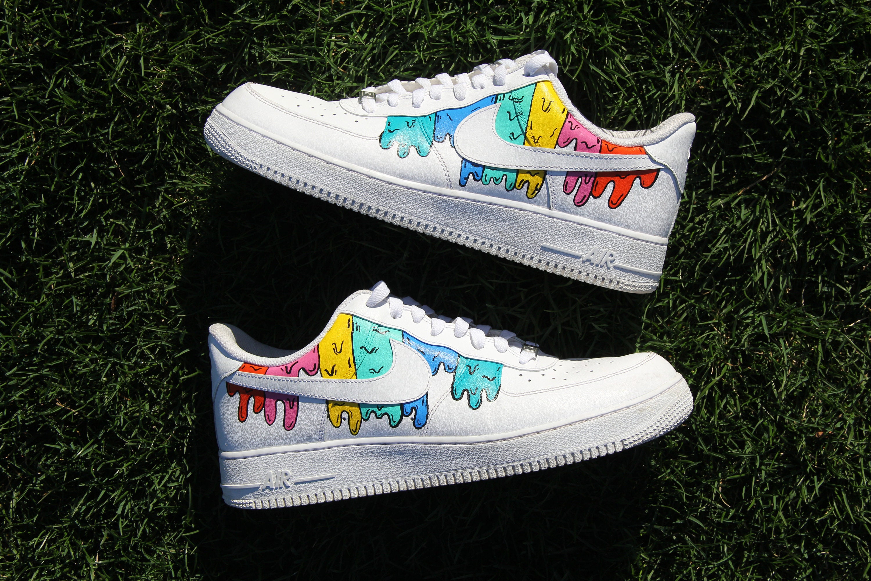 Nike Air Force 1 pink Drip custom – Bendita Customs