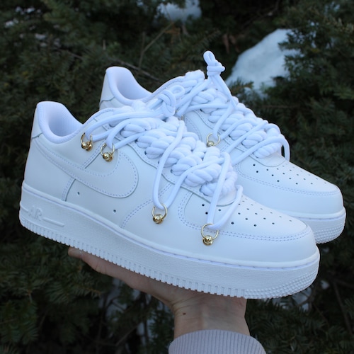 Nike Air Force 1 ホワイト ロープカスタム Custom Air Force 1 