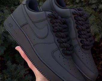 black matte air forces