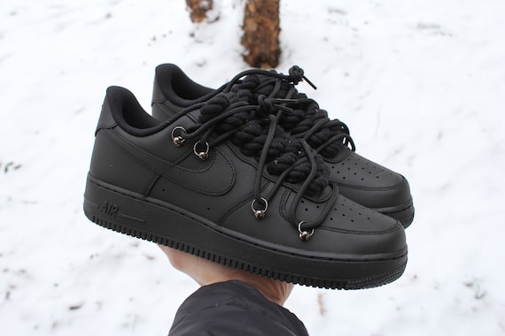 Black rope laces - AF1 White