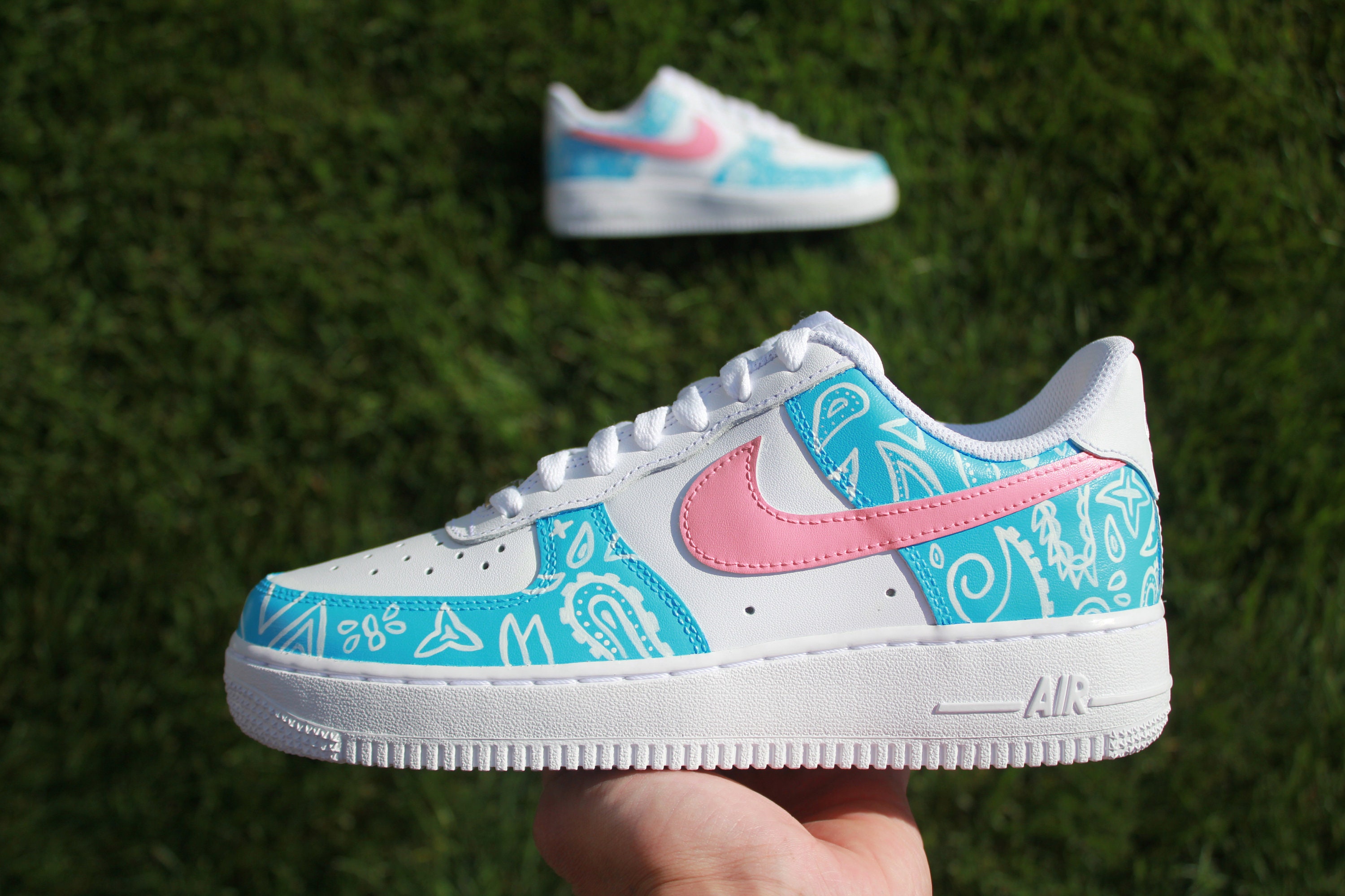 blue bandana air force 1