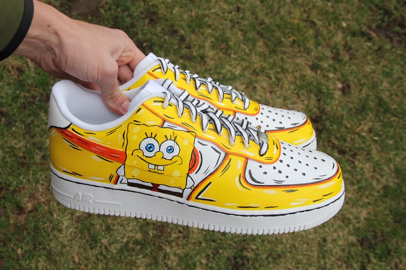 custom spongebob air force ones