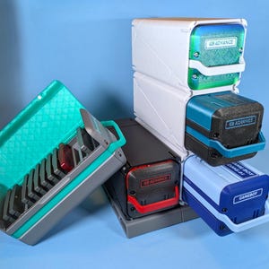 Aufbewahrungsbox für Game Boy Science Fiction | Nintendo Game Boy GBC/GBA-Modulbox | Retro-Gaming-Zubehör im Cyberpunk-Stil