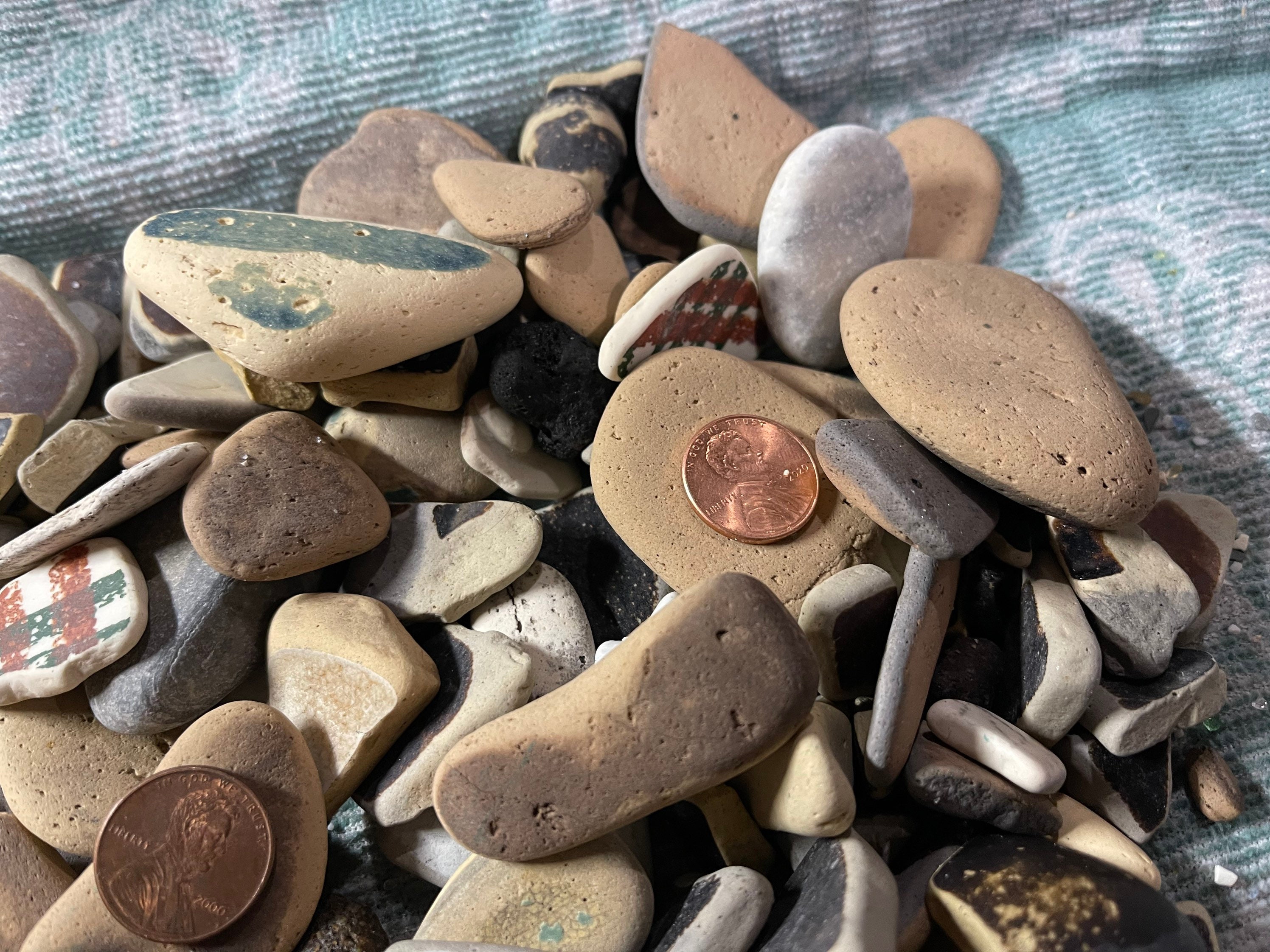Beach Ceramic Tile Large,craft Rocks, River Rocks, Brick Tile,craft Pottery  