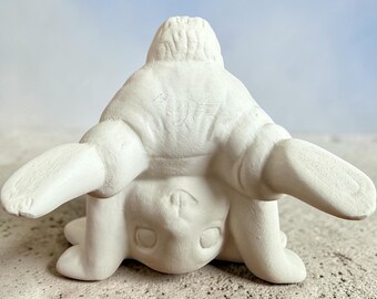 Ceramic Bisque Bunny Rabbit Figurine Ready to Paint Easter Craft #11