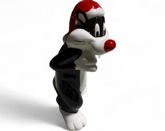 Vintage Sylvester the Cat Christmas Salt or Pepper Shaker