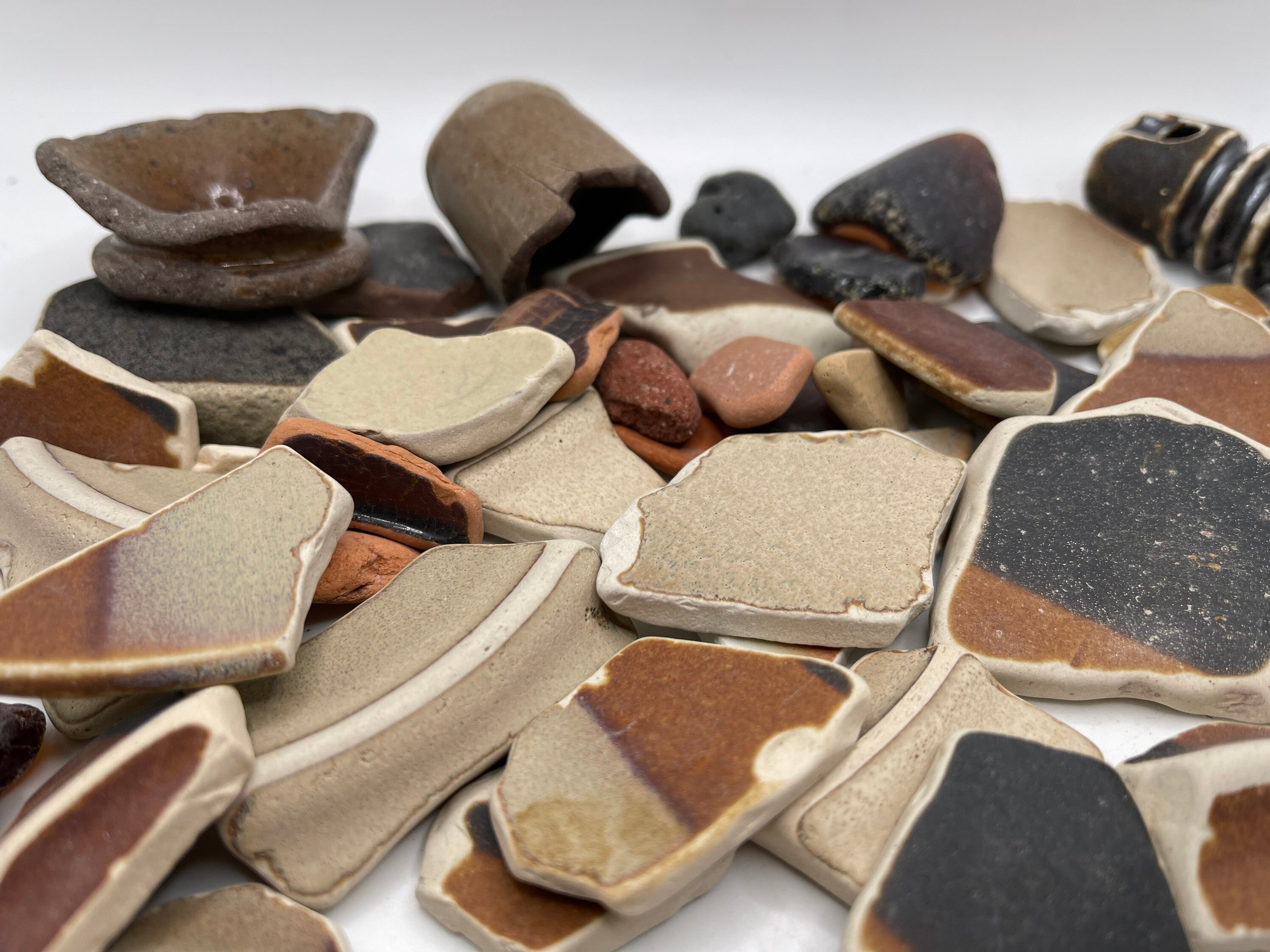 Sea Pottery, Surf Pottery, Homemade Sea Pottery, Brown Sea Pottery