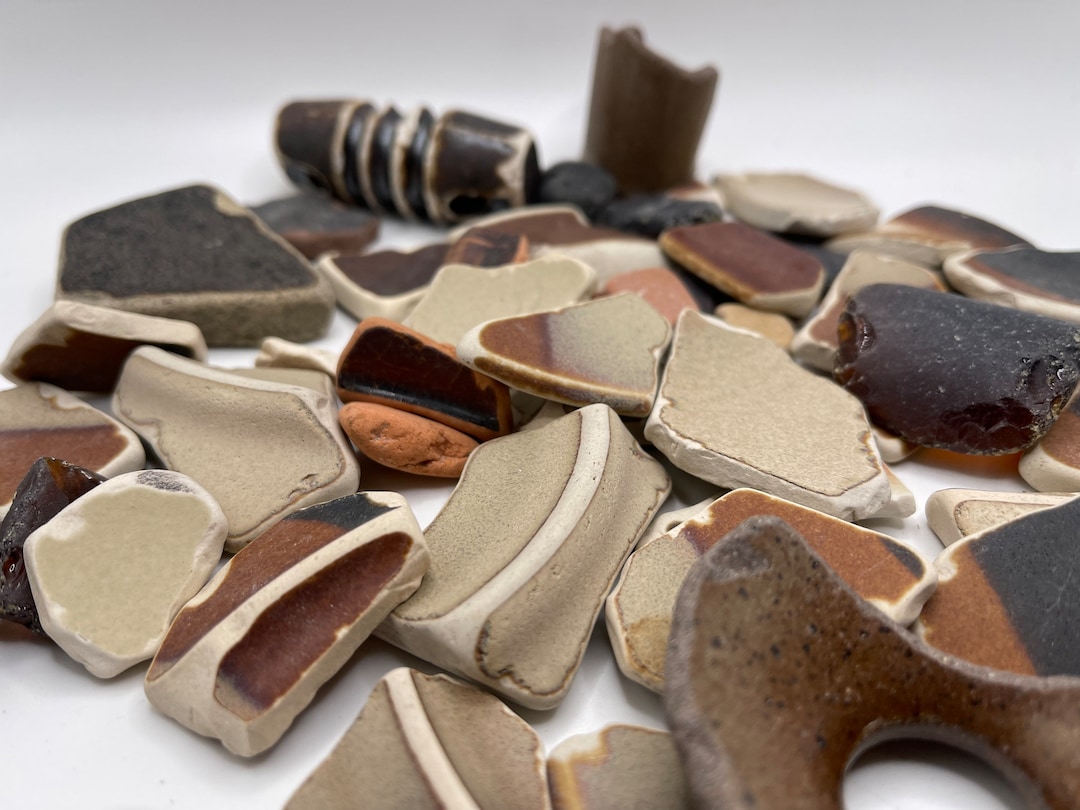 Sea Pottery, Surf Pottery, Homemade Sea Pottery, Brown Sea Pottery