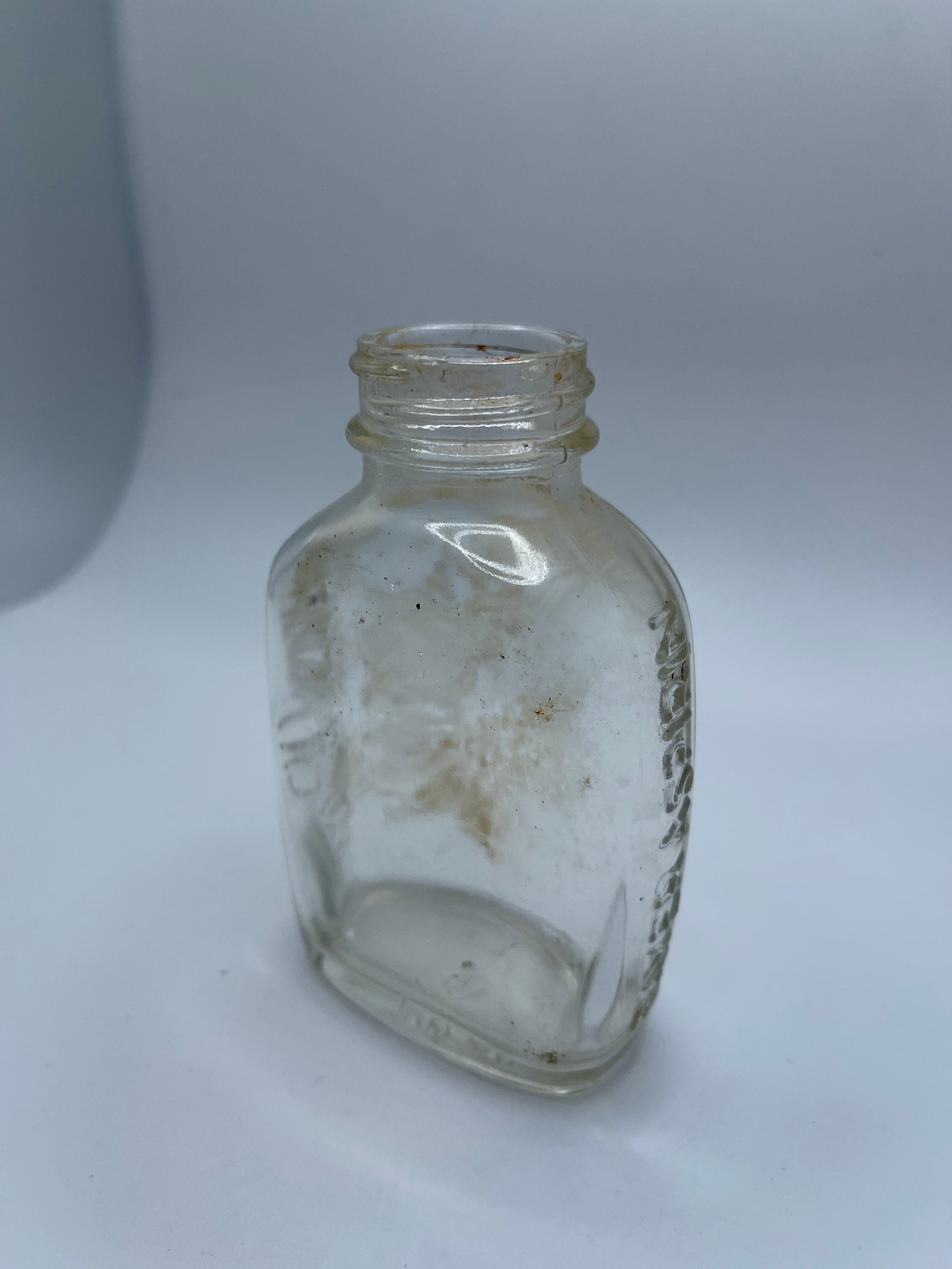 Bayer Aspirin Clear Glass Bottle, Vintage