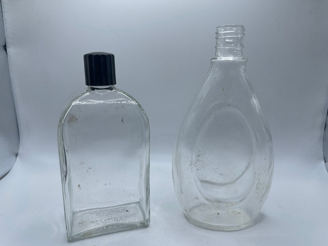 Vintage Jergens Lotion Empty Glass Bottles 836 Etsy