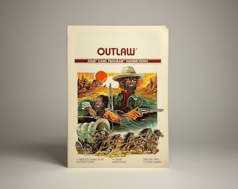 Atari 2600 Outlaw Instruction Manual CX2605 (1978) Game Guide