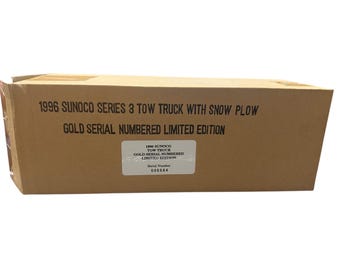 1996 Sunoco Series 3 Tow Truck w/ Snow Plow Gold Serial #006684 Limited Edition