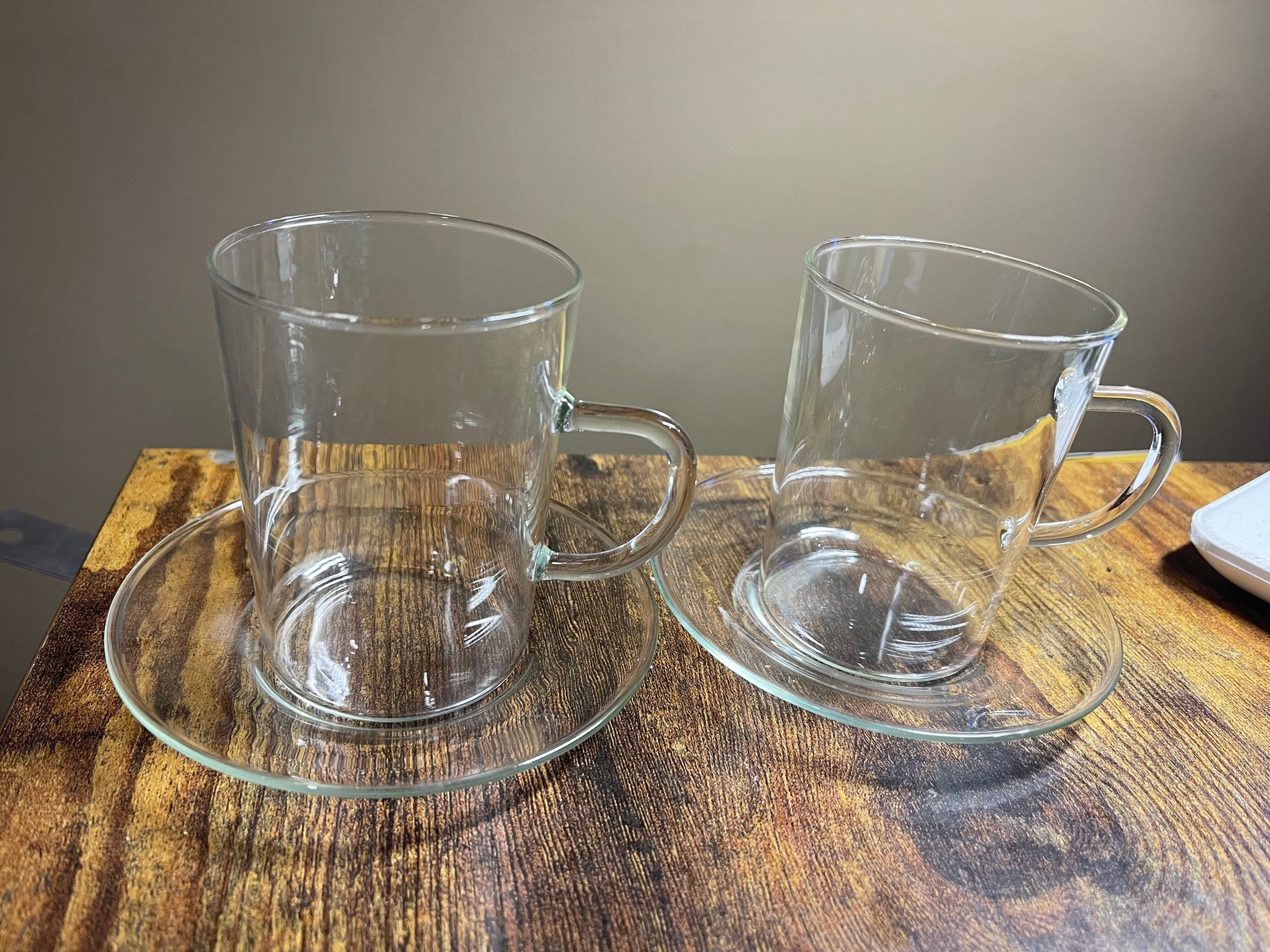 6oz New Design Coffee Tea Glasses Set with Handle Glass Tea Cup Drinkware  for Latte Tea Juice Middle East Style Afternoon Tea Mug Coffee Cup - China  Glass Tea Mug and Engraved