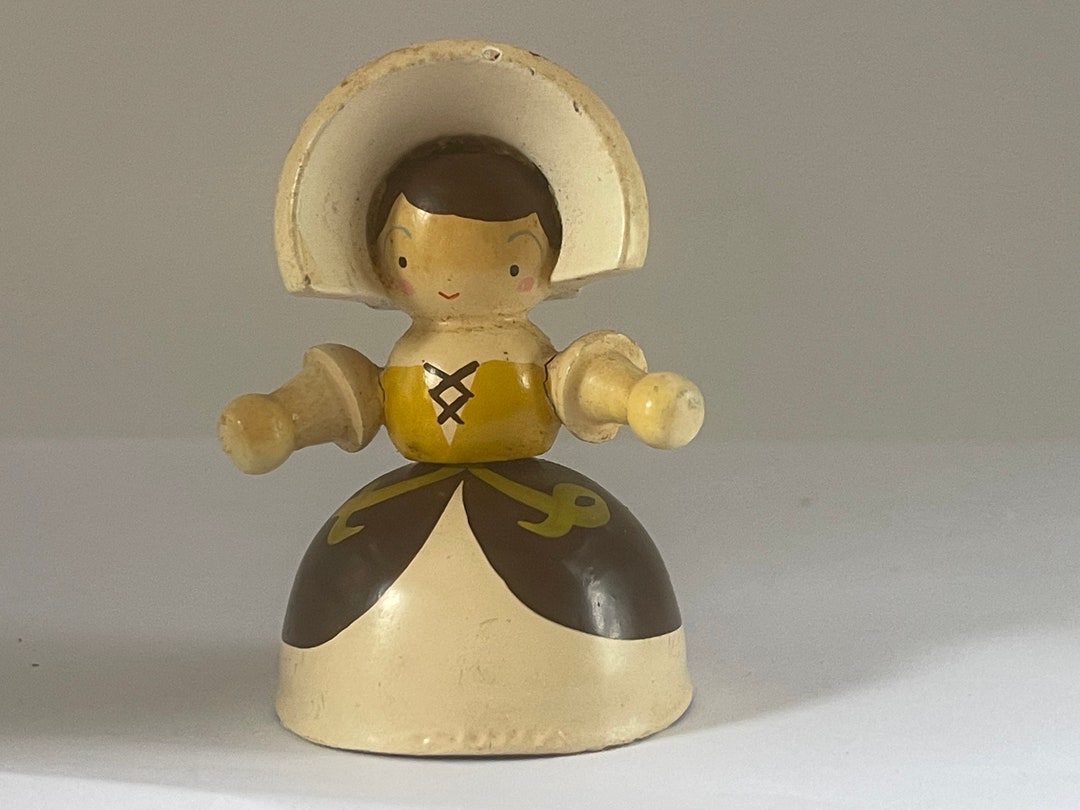 Antique Dutch Girl Bell 905 Etsy