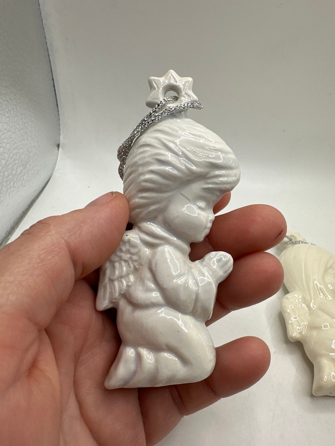 Christmas Vintage Angel Ornaments Etsy