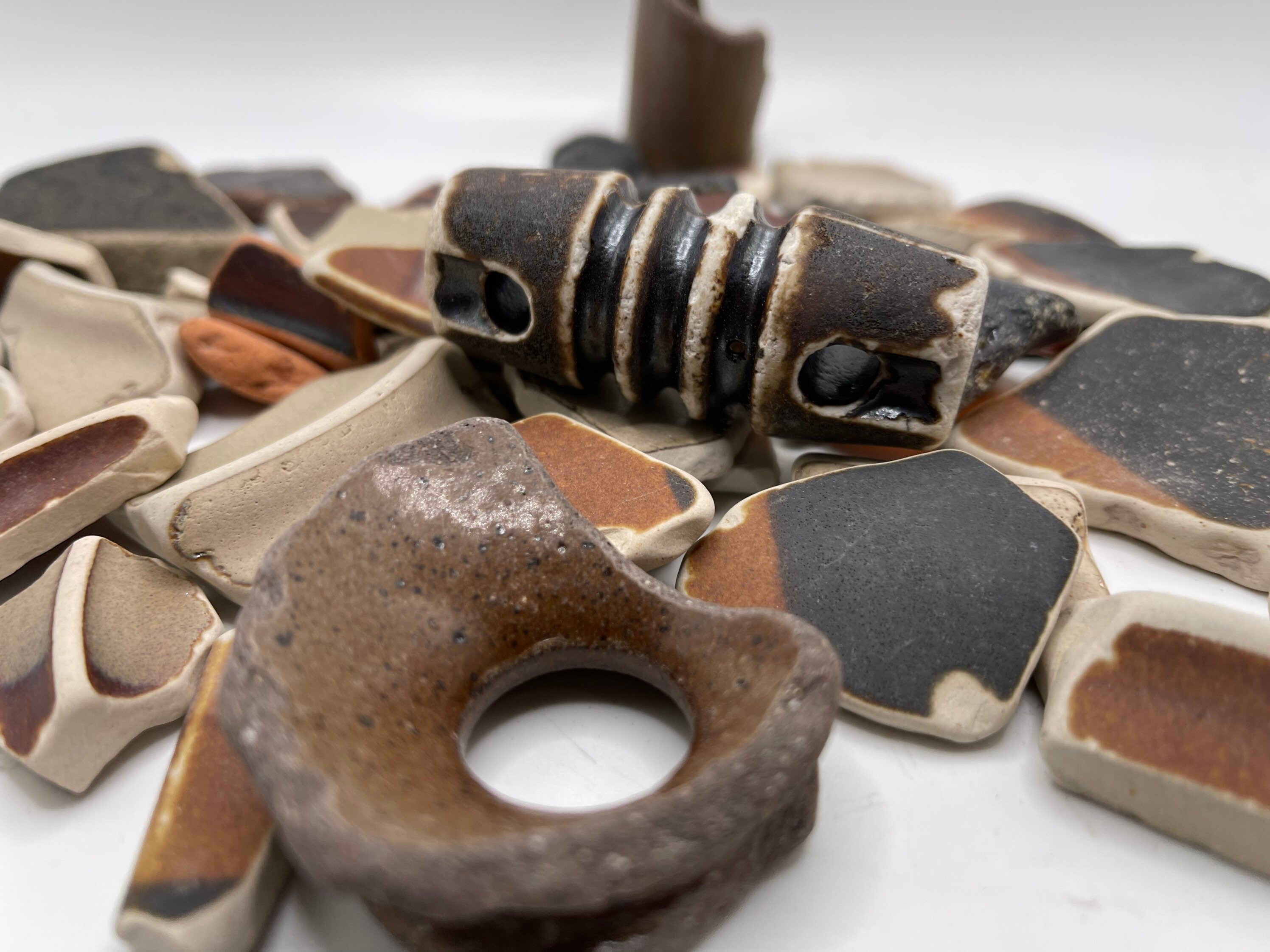 Sea Pottery, Surf Pottery, Homemade Sea Pottery, Brown Sea Pottery