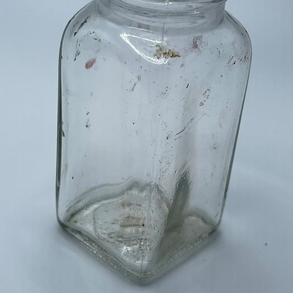Clear Vintage Glass Medicine Bottle #212