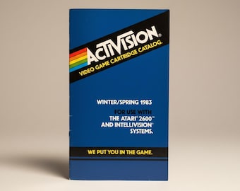 Vintage 1983 Activision Video Game Cartridge Catalog Winter Spring Atari 2600 Intellivision