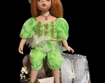 Paradise Galleries 14 Inch Porcelain Doll Shannon the Shamrock