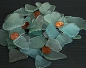 Homemade Light Aqua Sea Glass Bulk 562