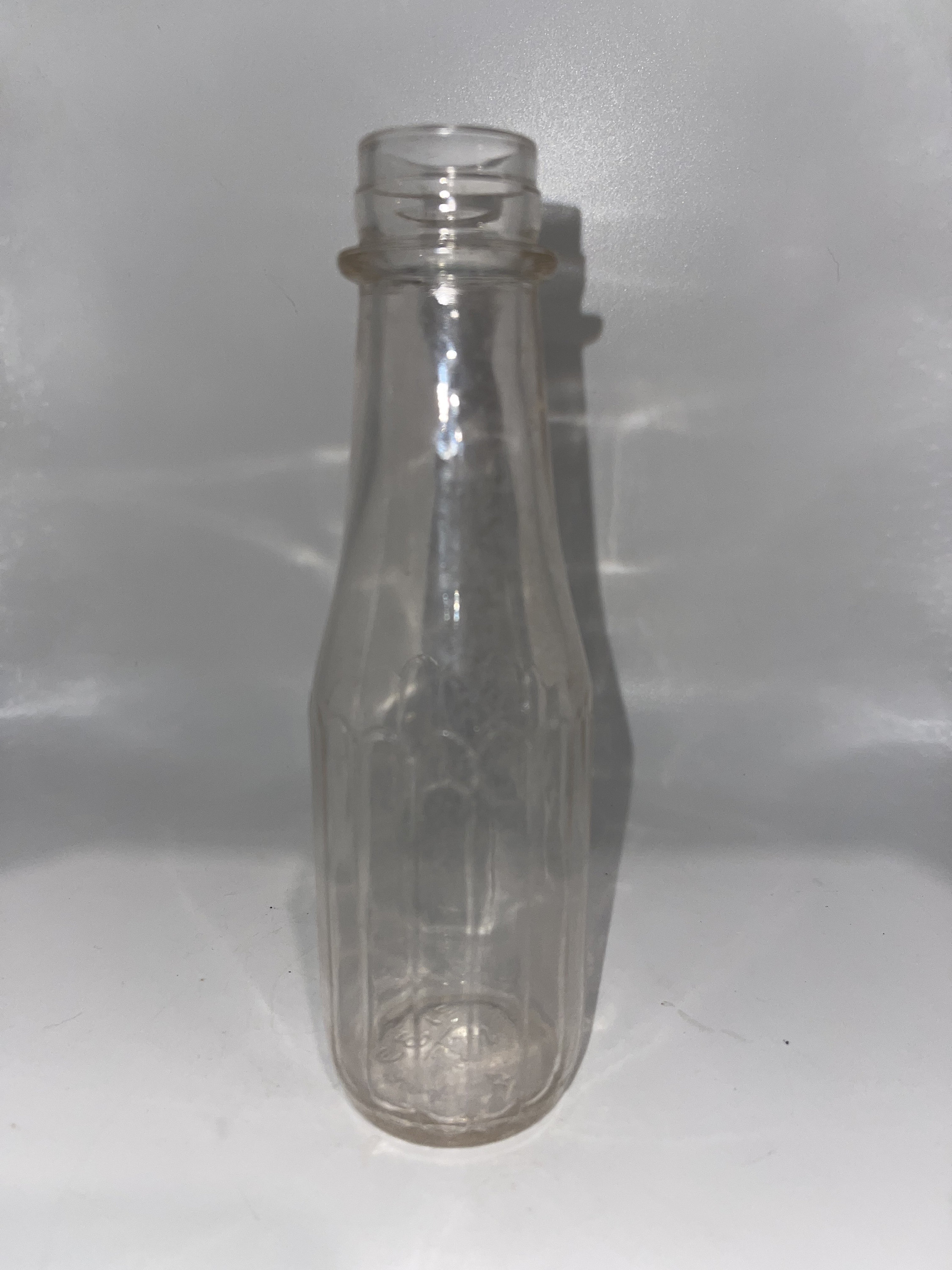 Vintage 16 Panel Catsup Bottle, Dug Item, Vintage Glass Bottle, Ketchup