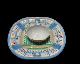 Football Stadium Chip and Dip Dish