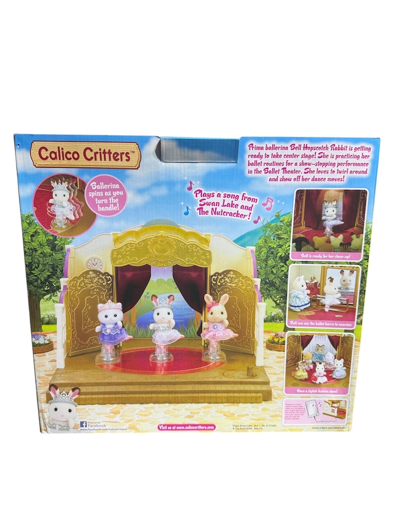 Calico Critters Ballet Theater Playset – Plays Music – W/ Ballerina ...