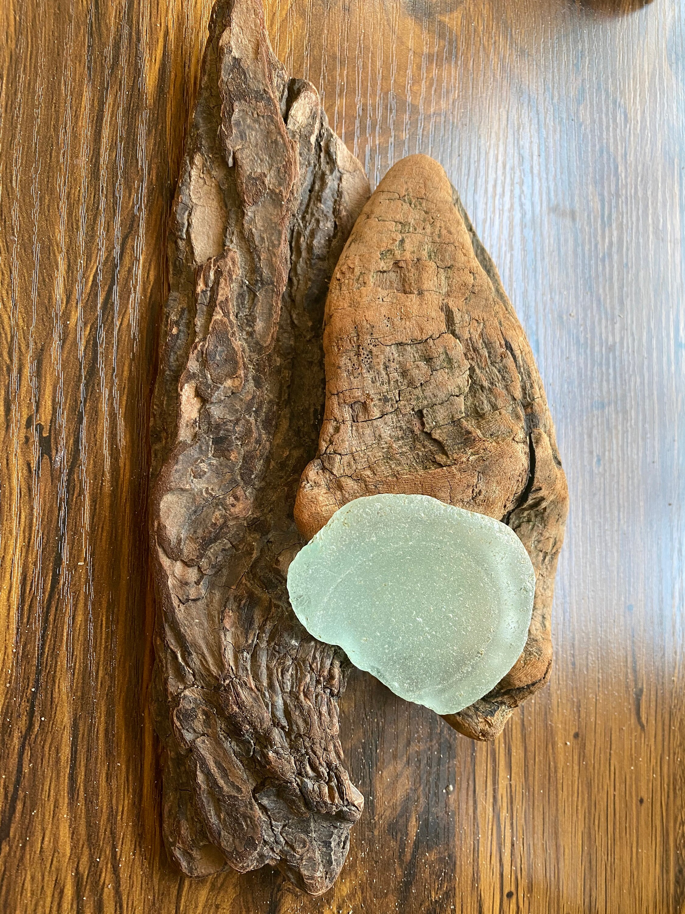 Genuine Sea Glass and Natural Driftwood Art Center Piece Etsy