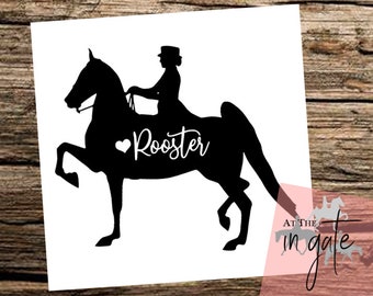 Rider Name Decal - Etsy