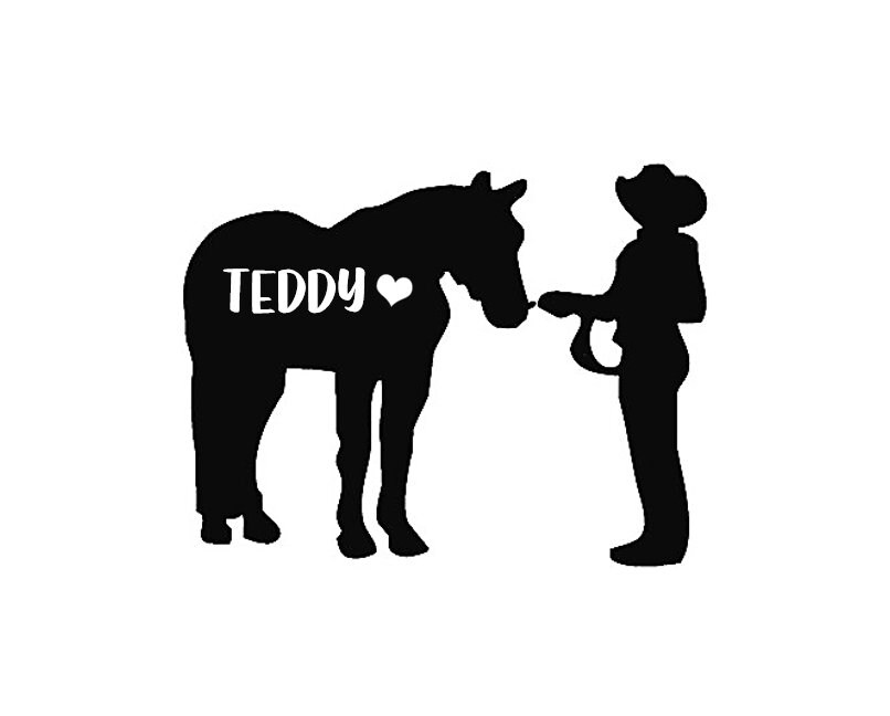 Halter Horse Horse Decal Showmanship Horse Decal Custom Etsy