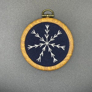 Embroidered Snowflake Ornament
