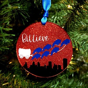 Billieve Buffalo-Drawn Wagon Ornament
