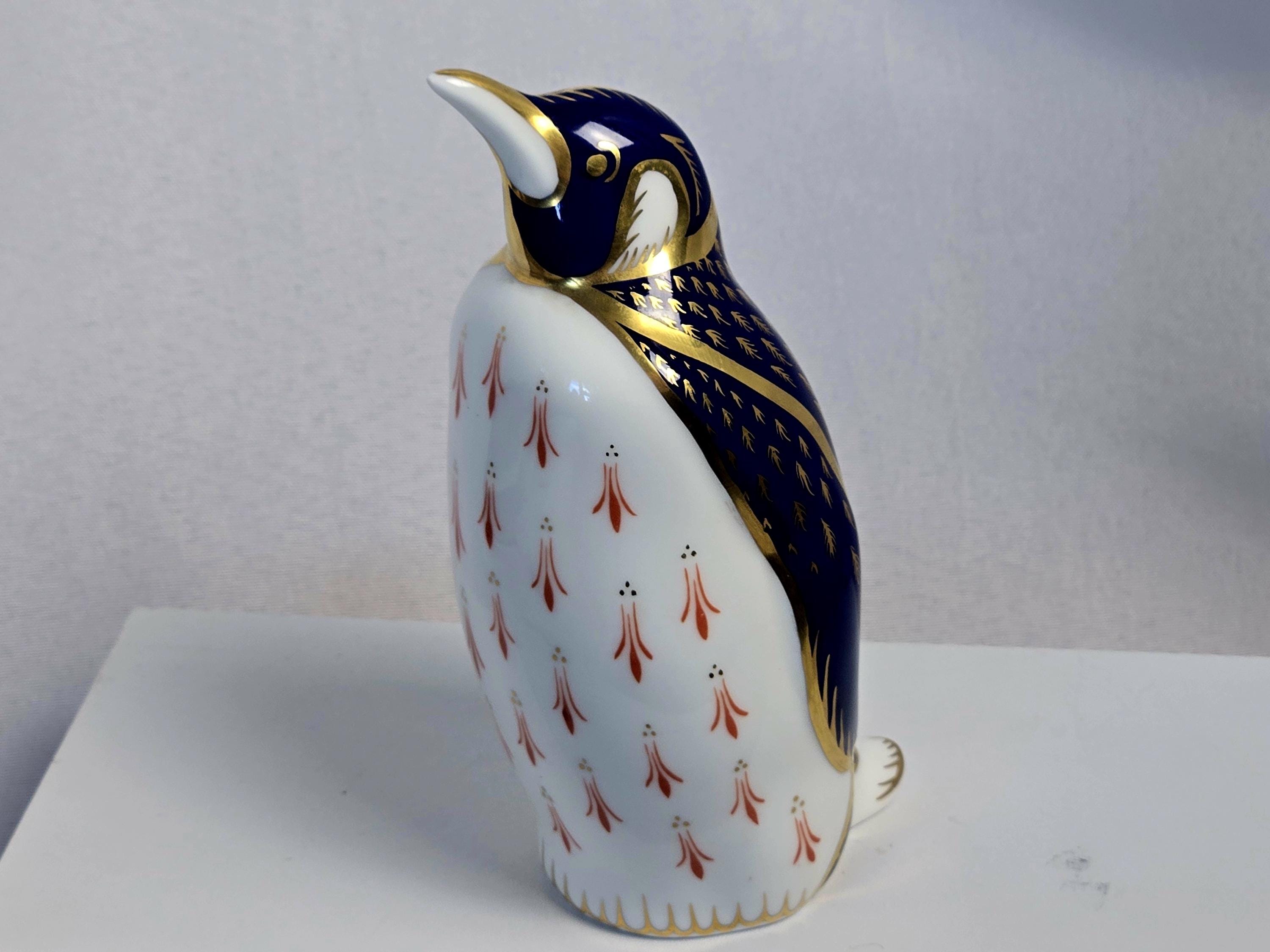 Crown Derby Penguin - Etsy