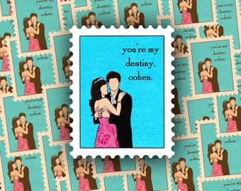 OC Sticker Stamp | Seth & Summer | Seth Cohen | Summer Roberts | The OC | OC Quotes | Stamps | Newport | Stickers