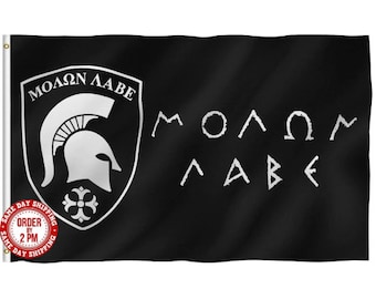 Molon Labe Flag - Gonzales Spartan | 3X5 Ft Polyester Flag | Fast Shipping