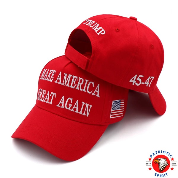 Donald Trump 2024 se démarque avec la MAGA Snapback | Make America Great Again Casquette des patriotes de <br> Profitez-en ! Taille unique