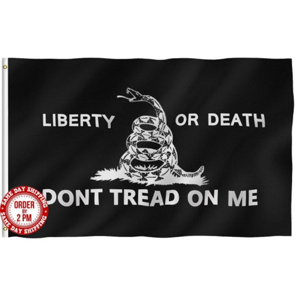 Liberty Or Death Flag - Don't Tread On Me | 3X5 Ft Polyester Flag | Fast Shipping