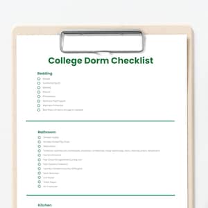 Checklist voor studentenhuis, winkelen in studentenhuis, verhuizing studentenhuis, lijst studentenhuis, studentenkamer