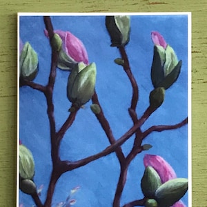 Blooming Magnolia Card Sets, Easter Greeting, Blank Notes, Sympathy, Get Well, Thank You, Spring Blooms, Magnolia Tree