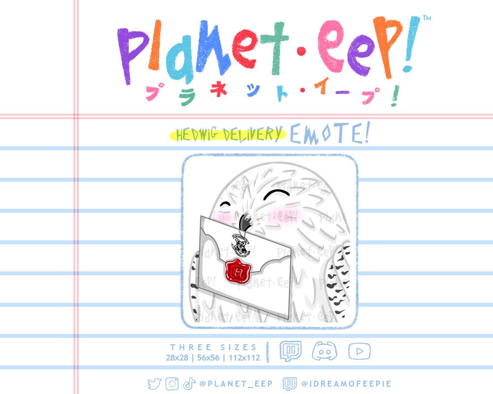 Wizard Emote | White Owl Emote | Letter Emote | Twitch Emote | Discord Emote | YouTube Emote