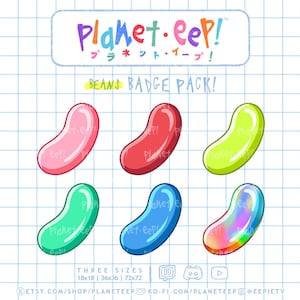 Bean Badges | Bean Sub Badges | Bean Bit Badges | Twitch Badges | Twitch Sub Badges | Twitch Bit Badges | YouTube Badges