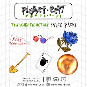 Twin Peaks Sub Badges | Twitch Badges | Twitch Sub Badges | Twitch Bit Badges | YouTube Badges