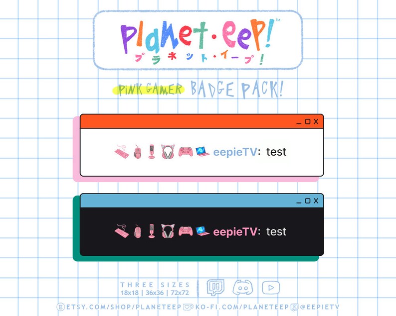 Pink Gamer Badges | Pink Gamer Sub Badges | Pink Gamer Badges | Twitch ...