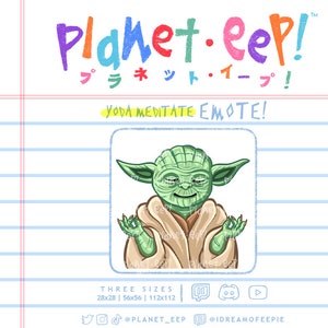 Green Frog Emote | Meditate Emote | Master Emote | Twitch Emote | Discord Emote | YouTube Emote